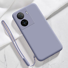 Ultra-thin Silicone Gel Soft Case 360 Degrees Cover YK3 for Vivo iQOO Z7 5G Lavender Gray