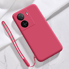 Ultra-thin Silicone Gel Soft Case 360 Degrees Cover YK3 for Vivo iQOO Z7 5G Red