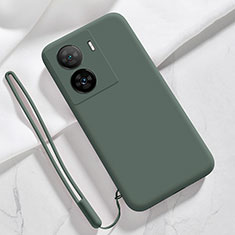 Ultra-thin Silicone Gel Soft Case 360 Degrees Cover YK3 for Vivo iQOO Z7x 5G Midnight Green