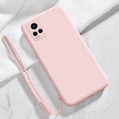 Ultra-thin Silicone Gel Soft Case 360 Degrees Cover YK3 for Vivo V21s 5G Pink