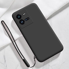 Ultra-thin Silicone Gel Soft Case 360 Degrees Cover YK3 for Vivo V25 5G Black