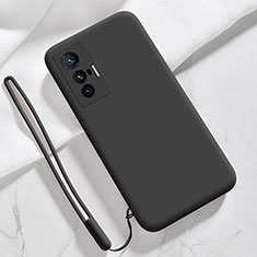 Ultra-thin Silicone Gel Soft Case 360 Degrees Cover YK3 for Vivo X70 5G Black
