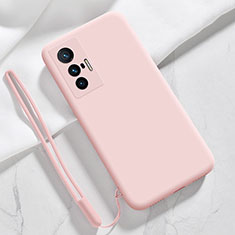 Ultra-thin Silicone Gel Soft Case 360 Degrees Cover YK3 for Vivo X70 5G Pink