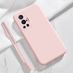 Ultra-thin Silicone Gel Soft Case 360 Degrees Cover YK3 for Vivo X70 Pro 5G Pink