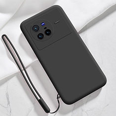 Ultra-thin Silicone Gel Soft Case 360 Degrees Cover YK3 for Vivo X80 5G Black