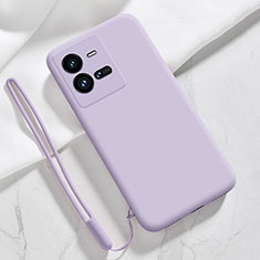 Ultra-thin Silicone Gel Soft Case 360 Degrees Cover YK3 for Vivo X80 Lite 5G Clove Purple