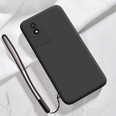Ultra-thin Silicone Gel Soft Case 360 Degrees Cover YK3 for Vivo Y11 (2023) Black