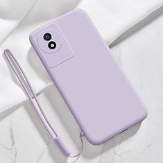 Ultra-thin Silicone Gel Soft Case 360 Degrees Cover YK3 for Vivo Y11 (2023) Clove Purple
