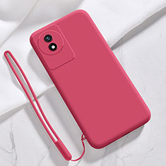 Ultra-thin Silicone Gel Soft Case 360 Degrees Cover YK3 for Vivo Y11 (2023) Red