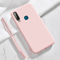Ultra-thin Silicone Gel Soft Case 360 Degrees Cover YK3 for Vivo Y17 Pink