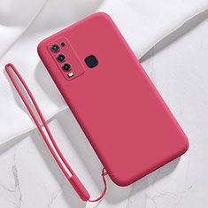 Ultra-thin Silicone Gel Soft Case 360 Degrees Cover YK3 for Vivo Y50 Red