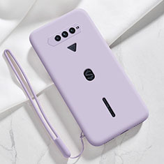 Ultra-thin Silicone Gel Soft Case 360 Degrees Cover YK3 for Xiaomi Black Shark 4 Pro 5G Clove Purple