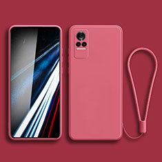 Ultra-thin Silicone Gel Soft Case 360 Degrees Cover YK3 for Xiaomi Civi 5G Hot Pink