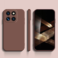 Ultra-thin Silicone Gel Soft Case 360 Degrees Cover YK3 for Xiaomi Mi 14 5G Brown
