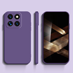 Ultra-thin Silicone Gel Soft Case 360 Degrees Cover YK3 for Xiaomi Mi 14 5G Clove Purple