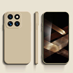 Ultra-thin Silicone Gel Soft Case 360 Degrees Cover YK3 for Xiaomi Mi 14 5G Khaki