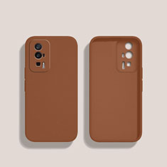 Ultra-thin Silicone Gel Soft Case 360 Degrees Cover YK3 for Xiaomi Poco F5 Pro 5G Brown