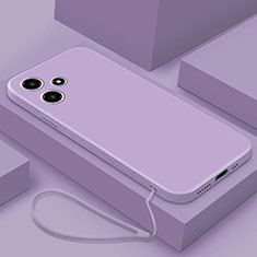 Ultra-thin Silicone Gel Soft Case 360 Degrees Cover YK3 for Xiaomi Redmi 12 5G Clove Purple