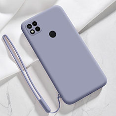 Ultra-thin Silicone Gel Soft Case 360 Degrees Cover YK3 for Xiaomi Redmi 9 India Lavender Gray
