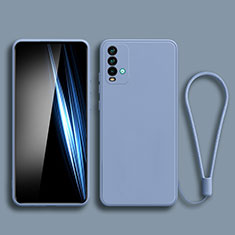 Ultra-thin Silicone Gel Soft Case 360 Degrees Cover YK3 for Xiaomi Redmi 9T 4G Lavender Gray