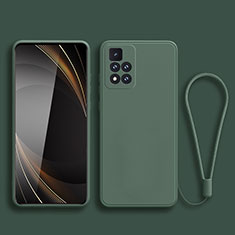 Ultra-thin Silicone Gel Soft Case 360 Degrees Cover YK3 for Xiaomi Redmi Note 11 Pro+ Plus 5G Midnight Green
