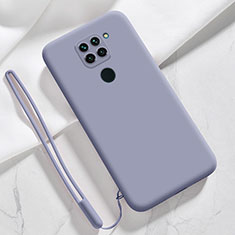 Ultra-thin Silicone Gel Soft Case 360 Degrees Cover YK3 for Xiaomi Redmi Note 9 Lavender Gray