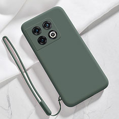 Ultra-thin Silicone Gel Soft Case 360 Degrees Cover YK4 for OnePlus 10 Pro 5G Midnight Green