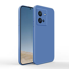Ultra-thin Silicone Gel Soft Case 360 Degrees Cover YK4 for Vivo iQOO 10 Pro 5G Blue