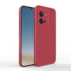 Ultra-thin Silicone Gel Soft Case 360 Degrees Cover YK4 for Vivo iQOO 10 Pro 5G Red