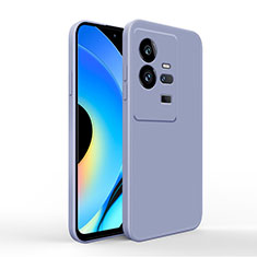 Ultra-thin Silicone Gel Soft Case 360 Degrees Cover YK4 for Vivo iQOO 11 Pro 5G Lavender Gray