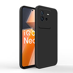 Ultra-thin Silicone Gel Soft Case 360 Degrees Cover YK4 for Vivo iQOO Neo6 SE 5G Black
