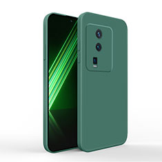 Ultra-thin Silicone Gel Soft Case 360 Degrees Cover YK4 for Vivo iQOO Neo7 5G Midnight Green