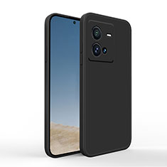 Ultra-thin Silicone Gel Soft Case 360 Degrees Cover YK4 for Vivo X80 Lite 5G Black