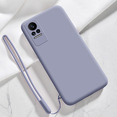 Ultra-thin Silicone Gel Soft Case 360 Degrees Cover YK4 for Xiaomi Civi 5G Lavender Gray
