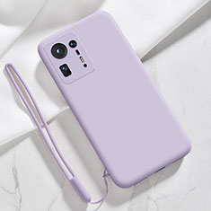 Ultra-thin Silicone Gel Soft Case 360 Degrees Cover YK4 for Xiaomi Mi Mix 4 5G Clove Purple