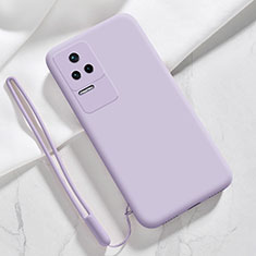 Ultra-thin Silicone Gel Soft Case 360 Degrees Cover YK4 for Xiaomi Poco F4 5G Clove Purple