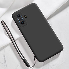 Ultra-thin Silicone Gel Soft Case 360 Degrees Cover YK4 for Xiaomi Poco F4 GT 5G Black