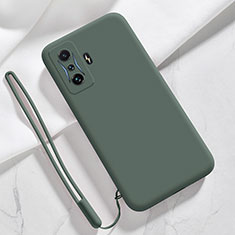 Ultra-thin Silicone Gel Soft Case 360 Degrees Cover YK4 for Xiaomi Poco F4 GT 5G Midnight Green