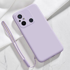 Ultra-thin Silicone Gel Soft Case 360 Degrees Cover YK4 for Xiaomi Redmi 11A 4G Clove Purple