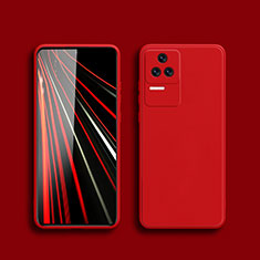 Ultra-thin Silicone Gel Soft Case 360 Degrees Cover YK5 for Xiaomi Poco F4 5G Red