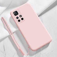 Ultra-thin Silicone Gel Soft Case 360 Degrees Cover YK5 for Xiaomi Redmi Note 11S 5G Pink