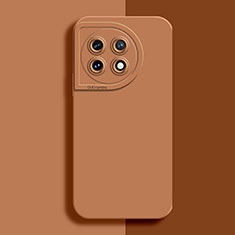 Ultra-thin Silicone Gel Soft Case 360 Degrees Cover YK6 for OnePlus Ace 2 5G Brown