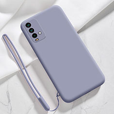 Ultra-thin Silicone Gel Soft Case 360 Degrees Cover YK6 for Xiaomi Redmi 9T 4G Lavender Gray