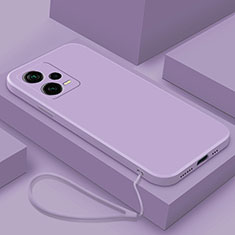 Ultra-thin Silicone Gel Soft Case 360 Degrees Cover YK6 for Xiaomi Redmi Note 12 5G Clove Purple