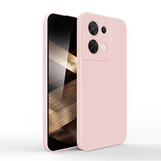 Ultra-thin Silicone Gel Soft Case 360 Degrees Cover YK6 for Xiaomi Redmi Note 13 5G Pink