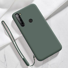Ultra-thin Silicone Gel Soft Case 360 Degrees Cover YK6 for Xiaomi Redmi Note 8 (2021) Midnight Green