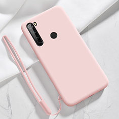 Ultra-thin Silicone Gel Soft Case 360 Degrees Cover YK6 for Xiaomi Redmi Note 8 (2021) Rose Gold