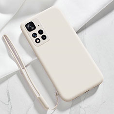 Ultra-thin Silicone Gel Soft Case 360 Degrees Cover YK7 for Xiaomi Redmi Note 11 Pro+ Plus 5G White