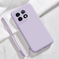 Ultra-thin Silicone Gel Soft Case 360 Degrees Cover YK8 for OnePlus Ace 2 5G Clove Purple