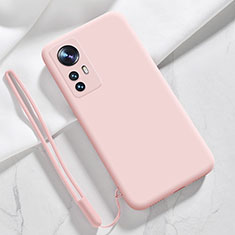 Ultra-thin Silicone Gel Soft Case 360 Degrees Cover YK8 for Xiaomi Mi 12T Pro 5G Pink